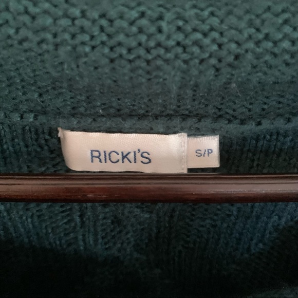 Turquoise Layering Knit Sweater, Small - Picture 5 of 5